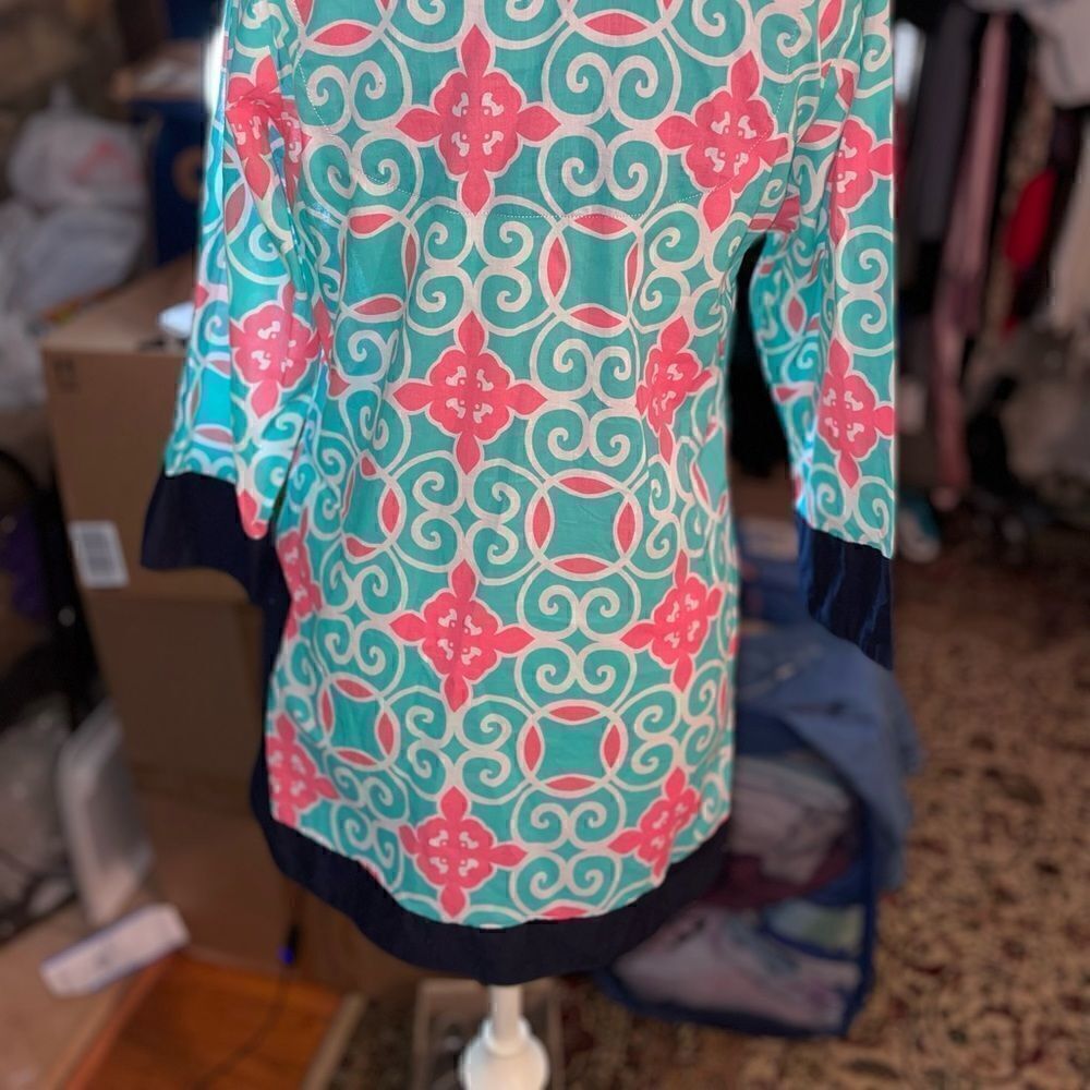 Simply Southern Swirl Notch Neck Tunic - SZ / S - Picture 4 of 6
